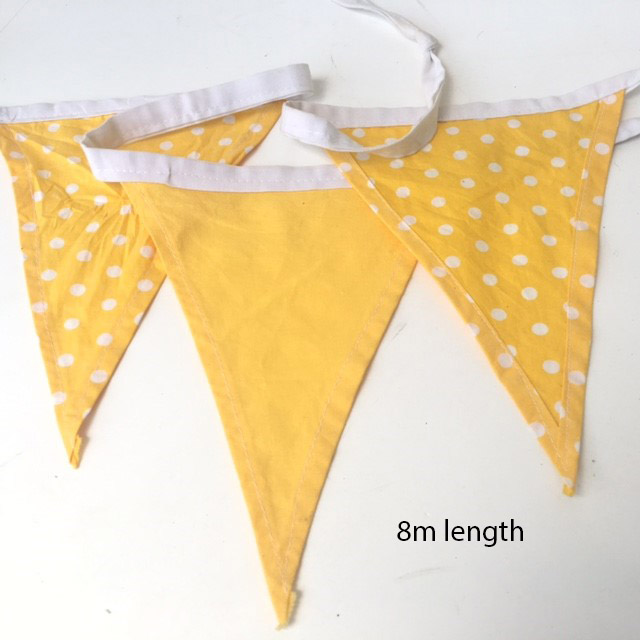 BUNTING, Yellow & Yellow Polka Dot - 11mL $22.50, BUN0013 - 8mL 